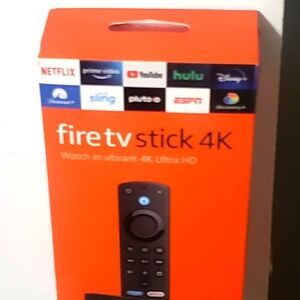 Amazon Fire TV Stick 4K - Black and Orange